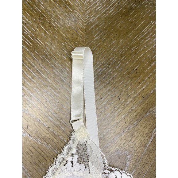 QUEENS WAY TO FASHION LINGERIE Large Ivory Camisole Top Lingerie Lace Tank Shell - Picture 4 of 11